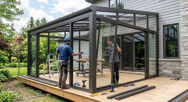 Enclosed Patio Installation in Dallas, TX