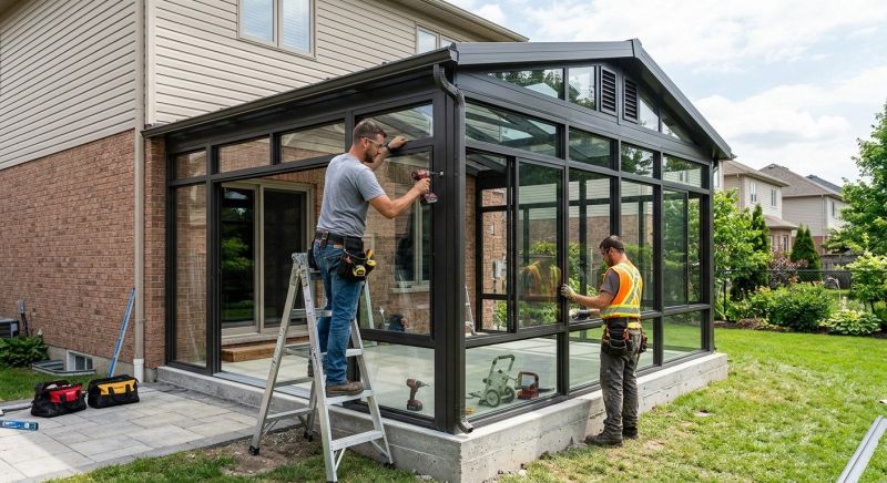 Enclosed Patio Installation in Asheville, NC