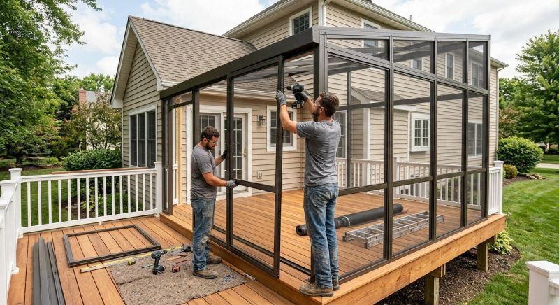 Lanai Enclosure Installation in Austin, TX