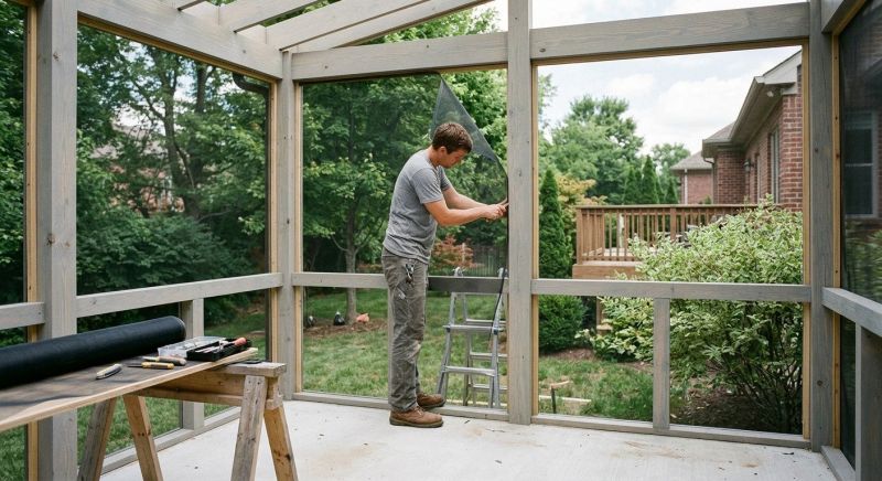 Porch Enclosure Installation in Knoxville, TN