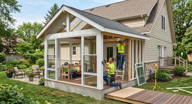 Porch Enclosure Installation in Nashville, TN