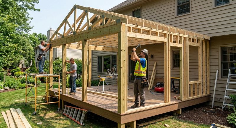 Deck Enclosure Construction in Dallas, TX