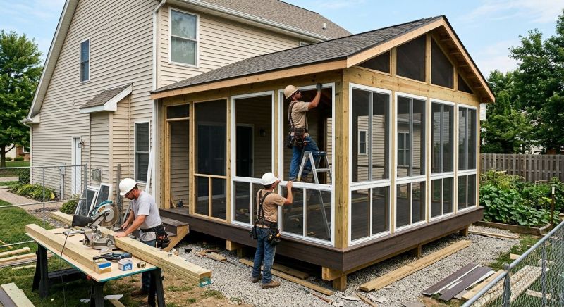 Deck Enclosure Installation in Charlotte, NC