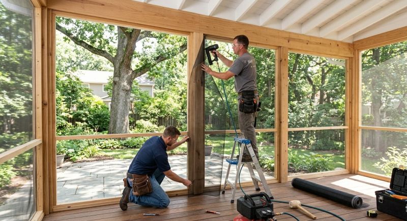 Porch Enclosure Installation in Nashville, TN